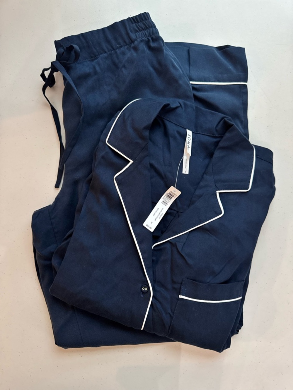 Soma Navy Notch Pajama Set size S and XS